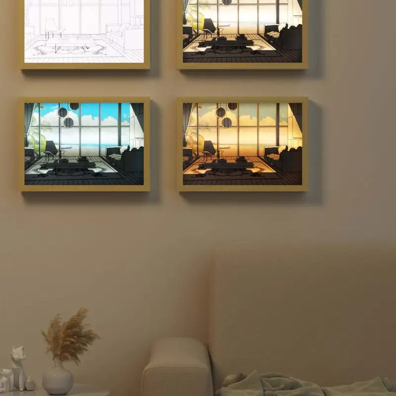 Sunset Glow Frame™ | LED Night Light Painting Decoration