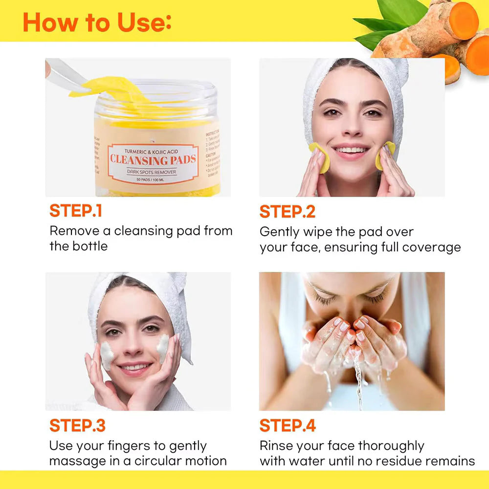 Turmeric KojicClean™ 100% Natural Cleansing Pads