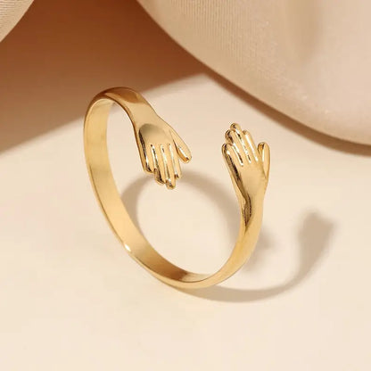 EmbraceCharm™ Lover Hug Ring | Special Combo of 2 | Gold & Silver